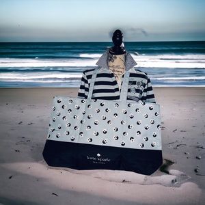 Kate Spade Canvas Large Shopping Tote